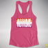 Assume Nothing Lesbian Pride Flag Racerback Tank - Hot Pink
